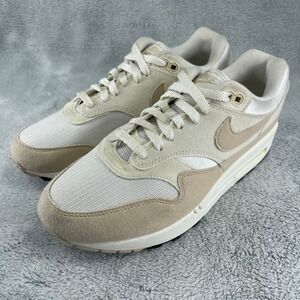 Nike Air Max 1 Shoes Womens Size 10 Pale Ivory Sand White Sneakers DZ2628-101